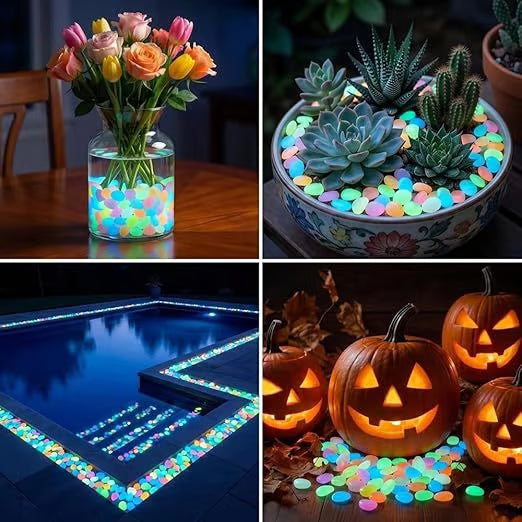 Glow In Dark Garden Rocks (Pack Of 100 pcs)